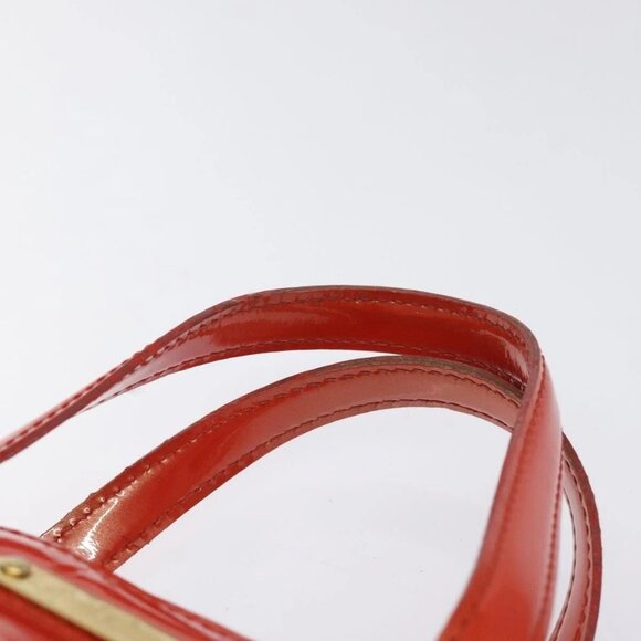 LOUIS VUITTON Vernis Wilshire PM Hand Bag Orenge Sunset - Picture 11 of 15